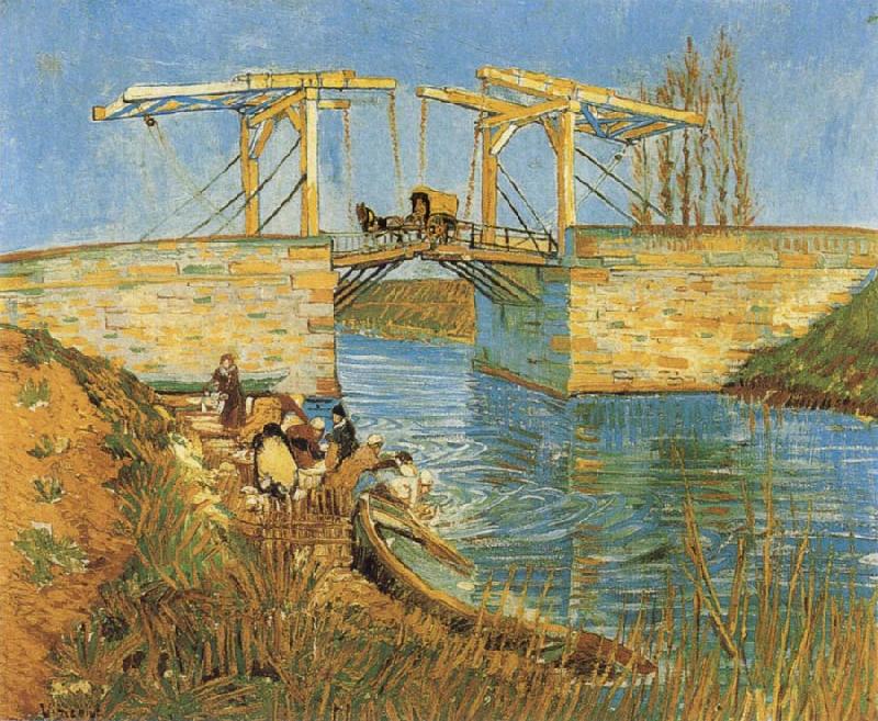 Vincent Van Gogh The Langlois Bridge at Arles oil painting picture